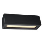 Aplique up down de vidrio negro, Emmaly
