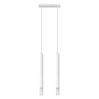 Lámpara colgante de vidrio blanca, Ishani