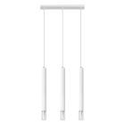 Lámpara colgante de vidrio blanca, Ishani
