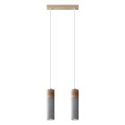Lámpara colgante de cemento marrón, Ferron