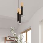 Lámpara colgante de aluminio marrón, Francesca