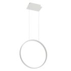 Lámpara colgante de aluminio blanca, Ringo, 30W, 3000K LED