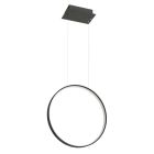 Lámpara colgante de aluminio negra, Ringo, 30W, 3000K LED