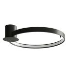 Plafón de techo de aluminio negro, Ringo, 30W, 3000K LED