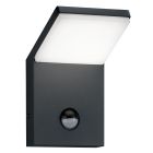 Aplique exterior con sensor de movimiento moderno antracita, Solana, 9W, 3000K LED, IP54