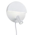 Aplique diseño blanco, Solo, 6W, 3000K LED, con interruptor