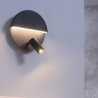 Aplique diseño negro, Solo, 6W, 3000K LED, con interruptor