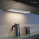 Iluminación bajo muebles cocina de plástico blanca, Hazan, 4W, 3000K LED, con interruptor