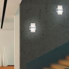 Aplique up down moderno gris, Leontien, 4,3W, 3000K LED, con interruptor