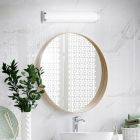 Lámpara de techo baño de vidrio cromada, Lanza