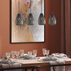 Lámpara colgante moderna antracita, Esrum