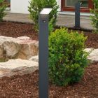 Lámpara de pie exterior con sensor de movimiento moderna antracita, Solana, 9W, 3000K LED, IP54