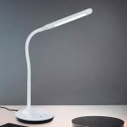 Flexo moderno blanco, Yanis, 5W, ajustable entre luz blanco cálido y frío LED, con interruptor