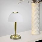 Lámpara de mesa antigua latón, Daphne, 4W, 3000K LED, con interruptor