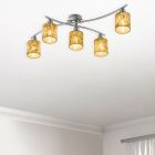 Plafón de techo moderno negro, Kyan