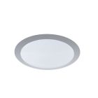 Plafón de techo de plástico plateado, Ramsgate, 12W, 3000K LED