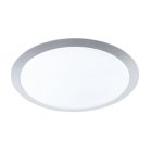 Plafón de techo de plástico plateado, Ramsgate, 25W, 3000K LED