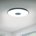 Plafón de techo de metal blanco, Vibol, 45W, 3000K LED, con mando a distancia