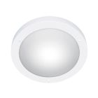 Lámpara de techo baño de vidrio blanca, Hadleigh, IP44