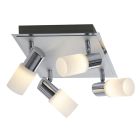 Foco de techo de vidrio gris, Morely, 4,3W, 3000K LED