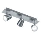 Lámpara de techo de vidrio níquel, Laysha, 6W, 3000K LED