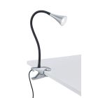 Foco pinza de plástico gris, Yelaisa, 3W, 3000K LED, con interruptor