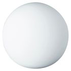 Lámpara de mesa de vidrio blanca, Lexie, con interruptor