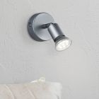 Foco de pared moderno plateado, Belal