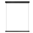 Lámpara colgante moderna negra, Wishal, 29W, white switch LED, regulable en 3 pasos