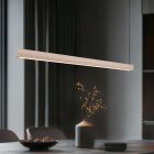 Lámpara colgante moderna beige, Wishal, 29W, white switch LED, regulable en 3 pasos