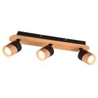 Foco de techo rústico madera, Carine