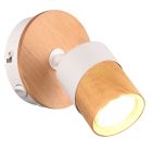 Foco de pared rústico madera, Carine