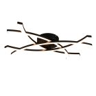 Plafón de techo diseño negro, Carien, 22W, 3000K LED