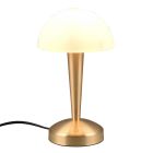 Lámpara de mesa moderna latón, Delila, con regulador táctil