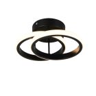 Lámpara de techo diseño negra, Yasser, 7W, 3000K LED