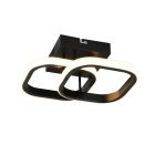 Lámpara de techo diseño negra, Yasser, 7W, 3000K LED