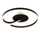 Lámpara de techo diseño negra, Ymer, 21W, white switch LED, regulable en 3 pasos