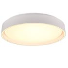 Plafón de techo de plástico blanco, Deon, 24W, ajustable entre luz blanco cálido y frío LED