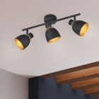 Foco de techo moderno negro, Sylvano