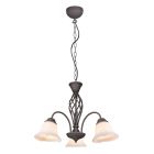 Lámpara de araña antigua color óxido, Detroit