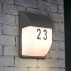 Aplique exterior con sensor crepuscular moderno antracita, Remmert, IP44