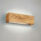 Aplique up down de madera marrón, Deka, 13W, 3000K LED
