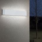 Lámpara exterior moderna blanca, Bridlington, 8W, 3000K LED, IP54