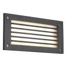Lámpara de pared exterior empotrada moderna antracita, Teoman, 9W, 3000K LED, IP44