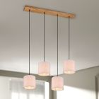 Lámpara colgante vintage níquel, Milco