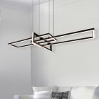 Lámpara colgante moderna negra, Hatun, 34W, 3000K LED