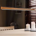 Lámpara colgante moderna madera, Cengiz, 40W, color de luz ajustable LED, con interruptor