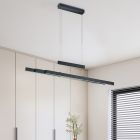 Lámpara colgante moderna negra, Jessey, 42W, ajustable entre luz blanco cálido y frío LED, con regulador táctil