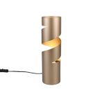 Lámpara de mesa diseño marrón, Marouan, con interruptor