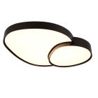 Lámpara de techo de metal negra, Merwin, 51W, ajustable entre luz blanco cálido y frío LED